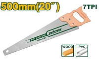Ferăstrău manual cu mâner din lemn 500mm; Jadever