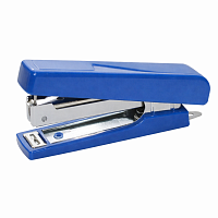 Capsator N10 4OFFICE, 16 file, albastru, metalic, pentru birou, compatibil capse No.10, sistem anti-blocare