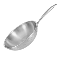 Tigaie WOK RESTO 95004, 28cm, Oțel inoxidabil
