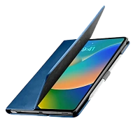 Husă pentru tabletă Cellularline Folio - iPad 10.9" 2022, 10,9", Piele artificială, Albastru