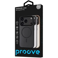 Husă Proove Sapphire with MagSafe pentru Apple iPhone 17 Pro Max, Natural Titanium