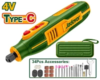 Mini-polizor drept (Gravor) cu acumulator 4V și accesorii; Jadever