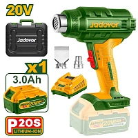 Suflantă cu aer cald (Pistol termic) cu acumulator 20V + 1 ac.; Jadever
