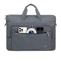 Geantă pentru Laptop RivaCase 7531, 16", Poliester RPET ECO-FRIENDLY, Gri