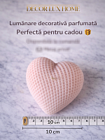 Lumanare aromata in forma de inima mare
