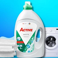 Detergent lichid Active White (rufe albe) 3Lit