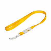 Set 100 snururi ecuson galbene 10 mm cu clip metalic