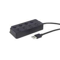 Adaptor Hub Gembird UHB-U2P4P-01, Negru