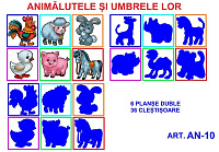 AN-10 Joc cu cleşte Animălute şi umbrele lor