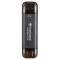 SSD portabil extern Transcend ESD310C, 2 TB, Grey (TS2TESD310C)
