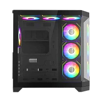 Carcasă PC Gamemax HYPE-A, Midi-Tower, Fără PSU, Negru