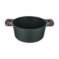 Cratiță RESTO 93903, 4,2L, 24cm, Negru