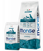 MONGE dry dog all breed adult HYPO Salmon/Tuna 12 kg, hrană uscată pentru câini