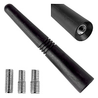 01509 Antena auto 9 cm cu 3 adaptoare 5/6/7 mm ANTM09