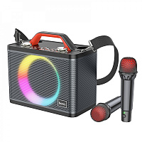 HOCO BS57 Jenny dual mic wireless karaoke BT speaker black