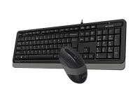 Set Tastatură + Mouse A4Tech F1010, Cu fir, Negru/Gri