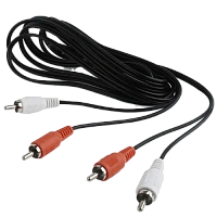 Cablu audio Cablexpert CCA-2R2R-6, 2x RCA (M) - 2x RCA (M), 1,8m, Negru