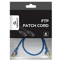 Patch cord Cablexpert PP6-0.5M/B, Cat6 FTP , 0,5m, Albastru