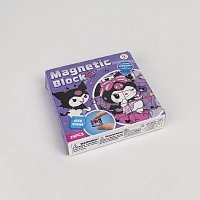 Constructor cuburi magnetice Kuromi (set 25 bucăți) 10,4 pe 10,4 cm