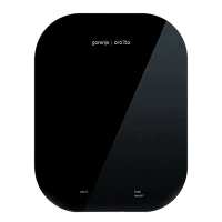 Cântar electronic de bucătărie Gorenje Ora ito KT10 ORAB, Negru