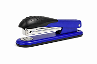 Capsator Scholz, 30 file, 85 mm, albastru, compatibil capse 24/6-26/6, capsator pentru scoala si birou