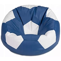 BeanBag Minge marimea S, culoarea albastru cu alb din ecopiele