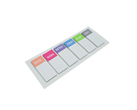 Notite indexare autoadezive tip Organizer, din hartie, 6 paduri × 30 file, pentru planificare si organizare zilnica