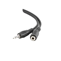 Cablu audio Cablexpert CCA-423-2M, 3.5mm 3-pin (F) - 3.5mm 3-pin (M), 2m, Negru