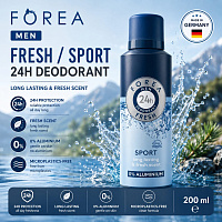 Deodorant sprey Forea pentru barbati FRESH SPORT 200ml