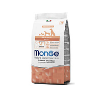 MONGE dry dog all breed adult Salmone/Rice 12 kg, hrană uscată pentru câini
