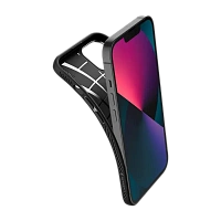Husă Spigen iPhone 13, Liquid Air, Negru mat