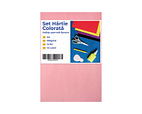 Set hartie colorata A4 100g, 14 coli, 14 culori diferite, hartie groasa premium