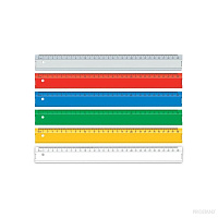 Rigla plastic 30 cm 005 ARK  incolora  /24