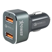 Incărcător auto Xpower  2.1A, 2USB + Micro USB Cable, Negru