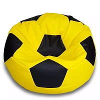 BeanBag Minge marimea S,galben su negru din ecopiele