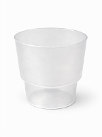 Pahar plastic albastru 200 ml, reutilizabil, PP rezistent, bauturi reci – NovaGreen