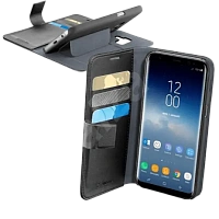 Husă tip carte Cellularline Book Agenda -  Galaxy S9+, Negru