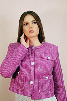 Sacou în stil Chanel Violet