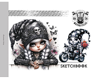Sketchbook A5 Bourgeois, copertă tare, 24 file, 100g, alb