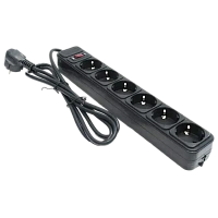 Prelungitor electric Ultra Power UP6-B-15PPB, 6 Prize, 4,5m, Negru