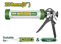 Pistol pentru silicon cu tub din aluminiu 230 mm Jadever