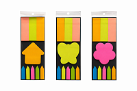Set notite adezive colorate in forme creative, 40 bucati x 3 Seturi, semne adezive pentru organizare si notite