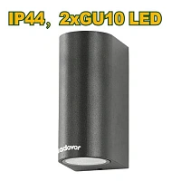 Aplică LED perete IP44 2xGU10 Jadever