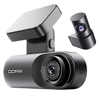 Set Dash Cam față și spate DDPAI N3 Pro GPS + Rear Cam RC1, Negru