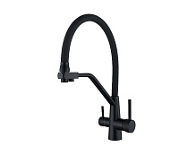 Baterie de bucătărie WEZER INX4A-08-BLACK – pipă flexibilă din silicon Ø35 (negru)