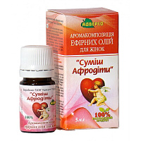 Compoziție aromatică de uleiuri esențiale pentru femei „Amestec de Afrodita” 5 ml.