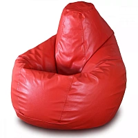 Fotoliu Bean Bag pară mărimea XL din ecopiele MAX culoarea roșie