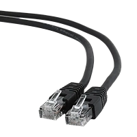 Patch cord Cablexpert PP6U-0.5M/BK, Cat6 UTP, 0,5m, Negru