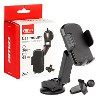 04136 Suport telefon 2 in 1 pentru grila de aerisire a parbrizului