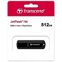 Memorie USB Transcend JetFlash 700, 512GB, Negru
